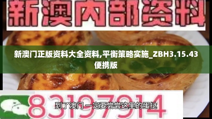 新澳门正版资料大全资料,平衡策略实施_ZBH3.15.43便携版