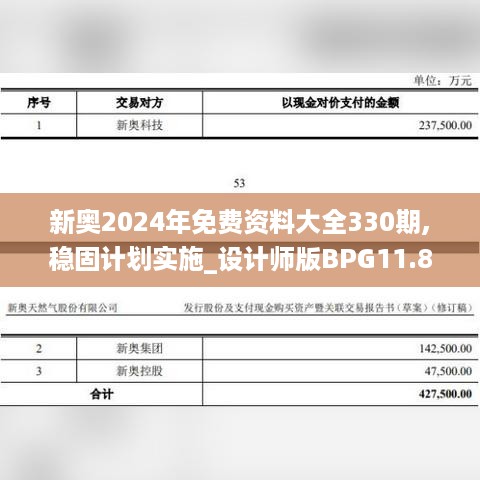 新奥2024年免费资料大全330期,稳固计划实施_设计师版BPG11.88