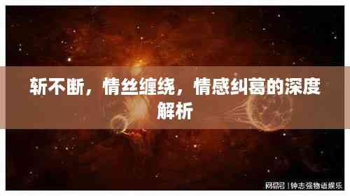 斩不断,情丝缠绕,情感纠葛的深度解析