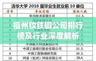 福州钕铁硼公司排行榜及行业深度解析